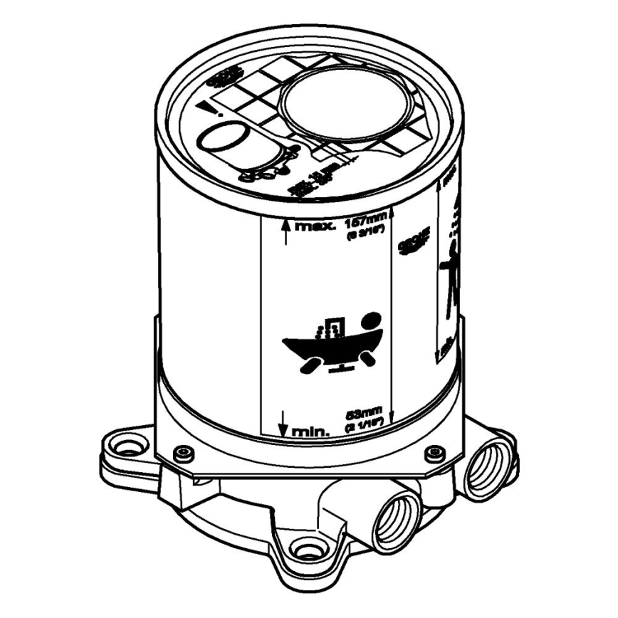 GROHE 45984001 - DN 15 Built-in Set, Brass