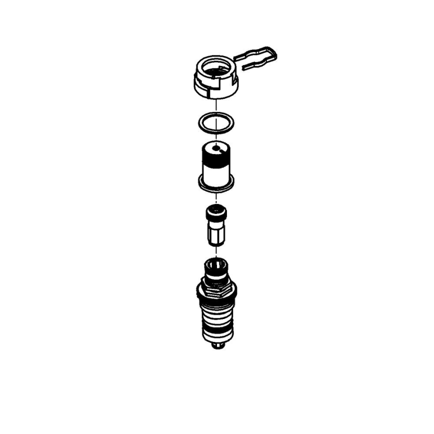 GROHE 47217000 - DN 15 Thermostatic Cartridge, Polished Chrome