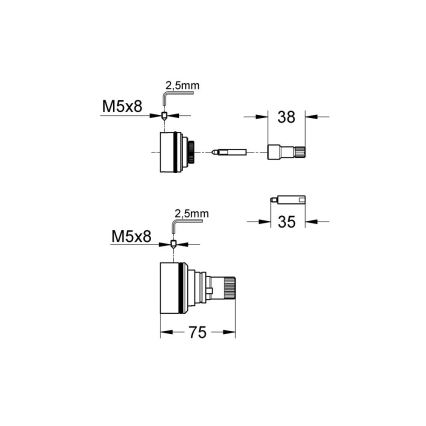 GROHE 47781000 - 27.5 mm Extension Set