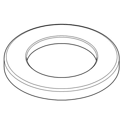 GROHE 48165000 - Base plate for single-lever basin and bidet mixers, chrome