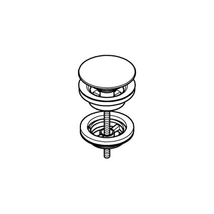 GROHE 65807000 - Polished Chrome Waste Kit