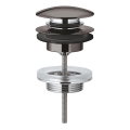 GROHE 65807A00 - Drain set with pop-up waste for basins with overflow, graphite