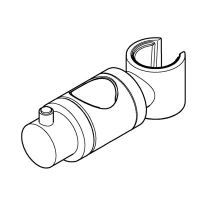 GROHE 6765000-Slider for RELEXA, RAINSHOWER and EUPHORIA shower rails, 24.7 mm, chrome