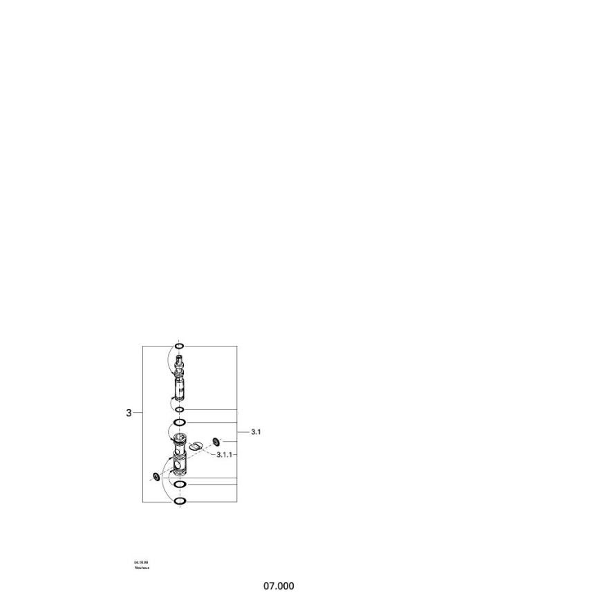 GROHE 7000000 - EUROMIX Brass Cartridge
