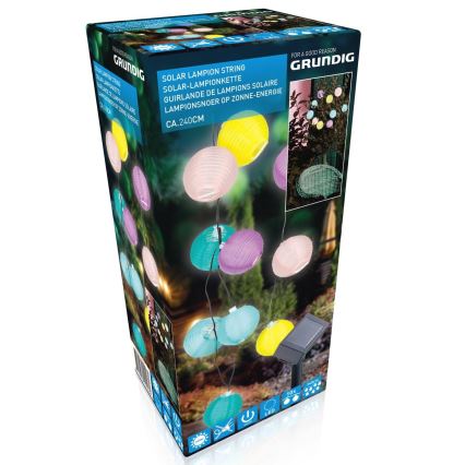 Grundig 14106 - LED Solar chain 2,4m 10xLED/1,2V 600 mAh