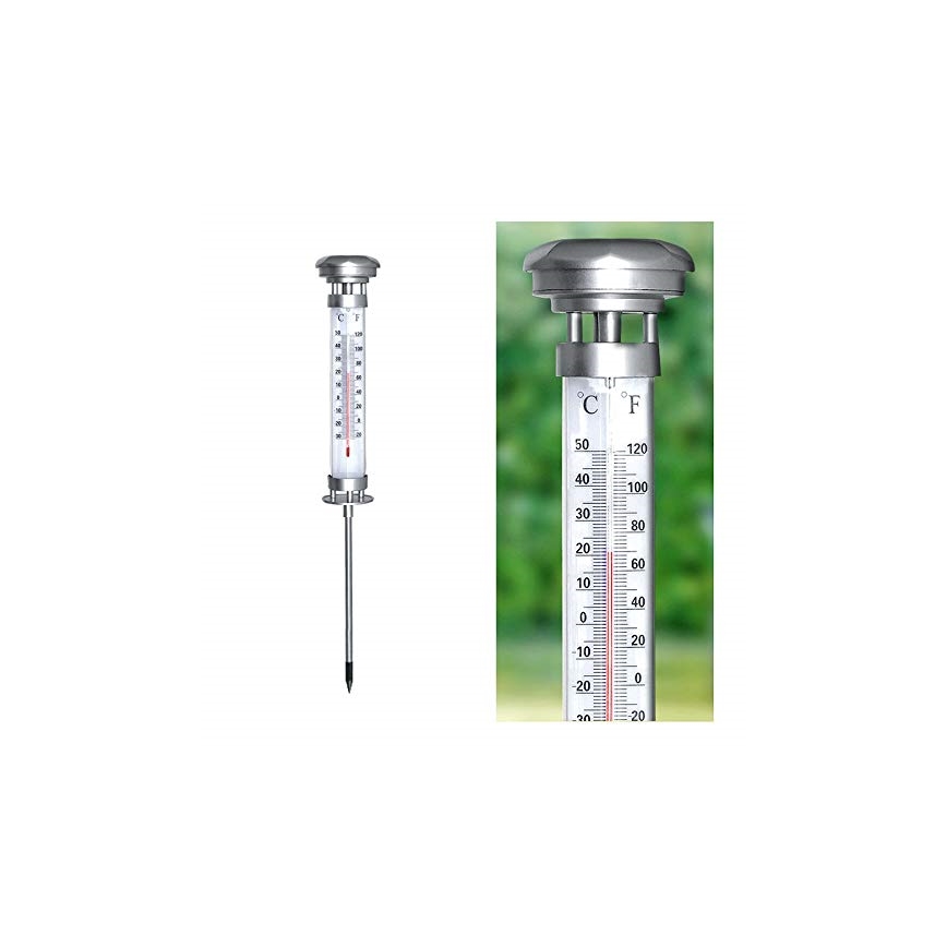 Grundig 89640 - LED Solar lamp with thermometer 1xLED/1,2V 600 mAh IP44