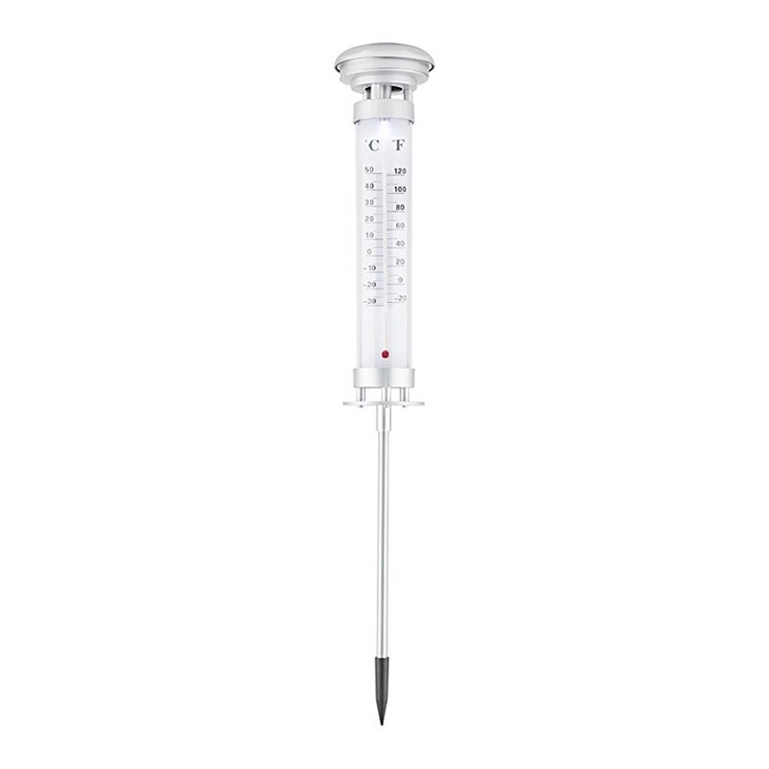 Grundig 89640 - LED Solar lamp with thermometer 1xLED/1,2V IP44