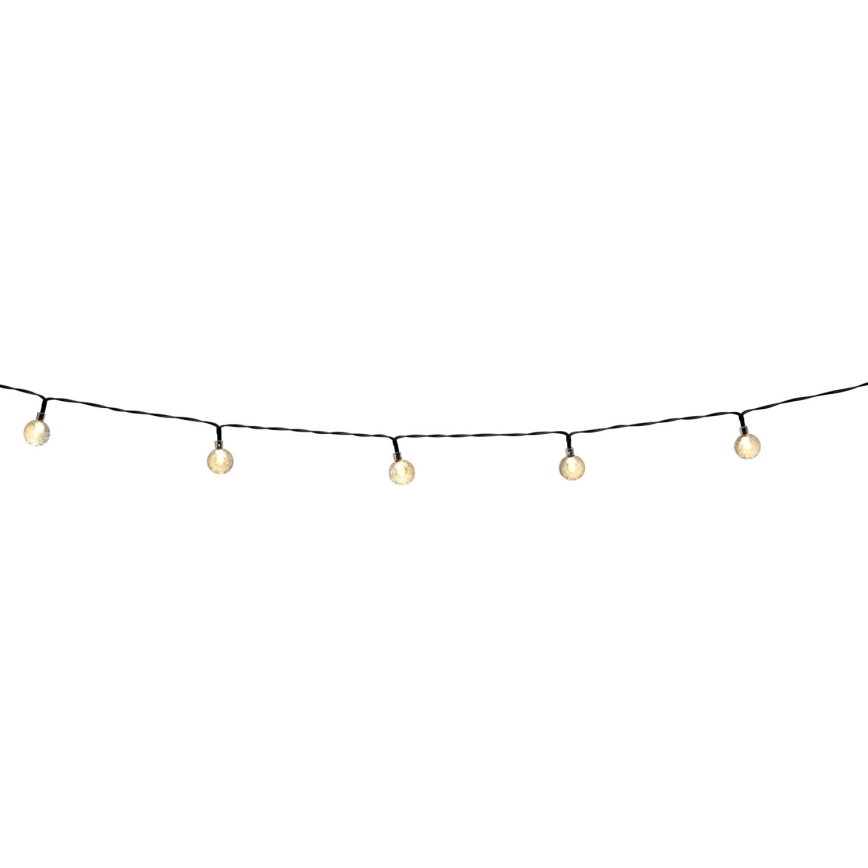 Grundig - LED Dimmable solar chain 50xLED/8 functions 9,35m IP44 warm white + remote control