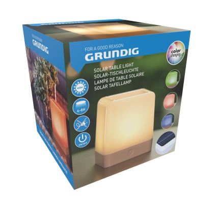 Grundig - LED RGB Solar lamp LED/3,7V