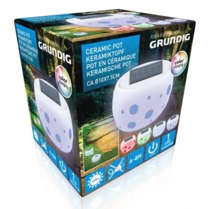 Grundig - LED RGB Solar light LED/0,06W/1,2V 600 mAh