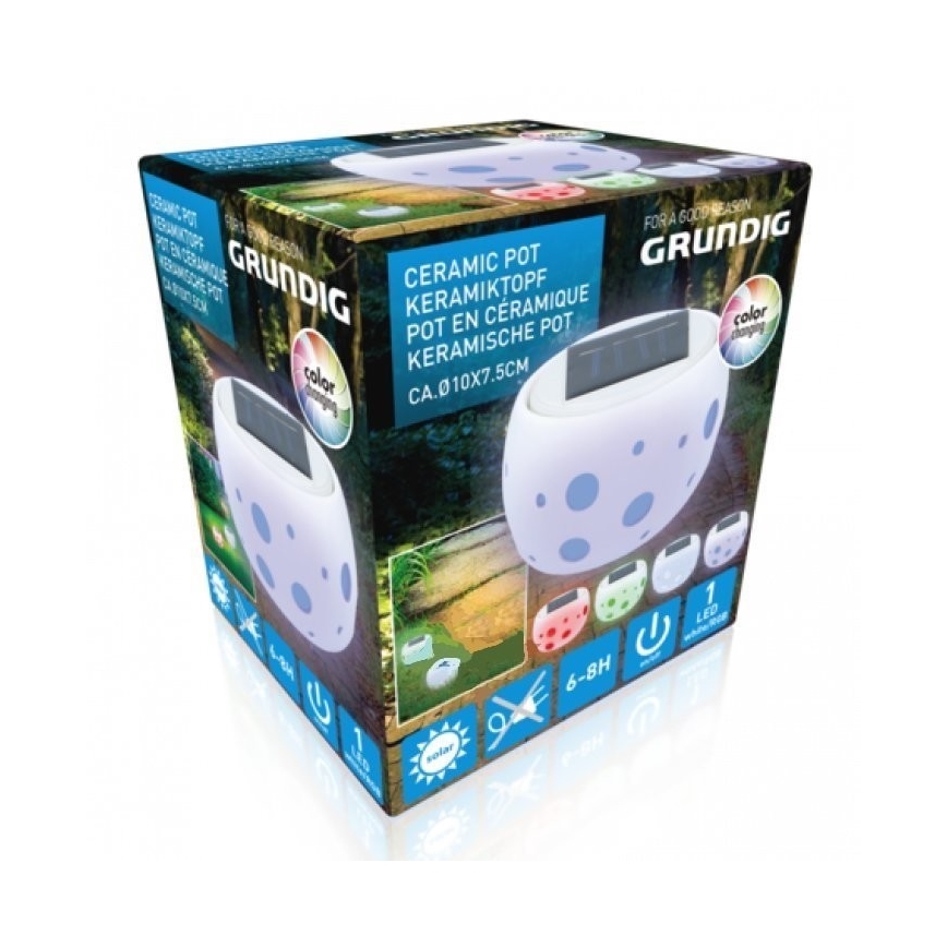 Grundig - LED RGB Solar light LED/0,06W/1,2V 600 mAh