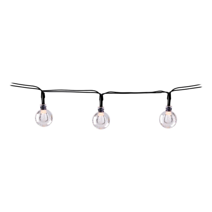 Grundig - LED Solar chain 50xLED/8 functions 6,9m warm white