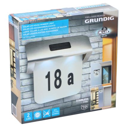 Grundig - LED Solar house number 1,2V 600 mAh
