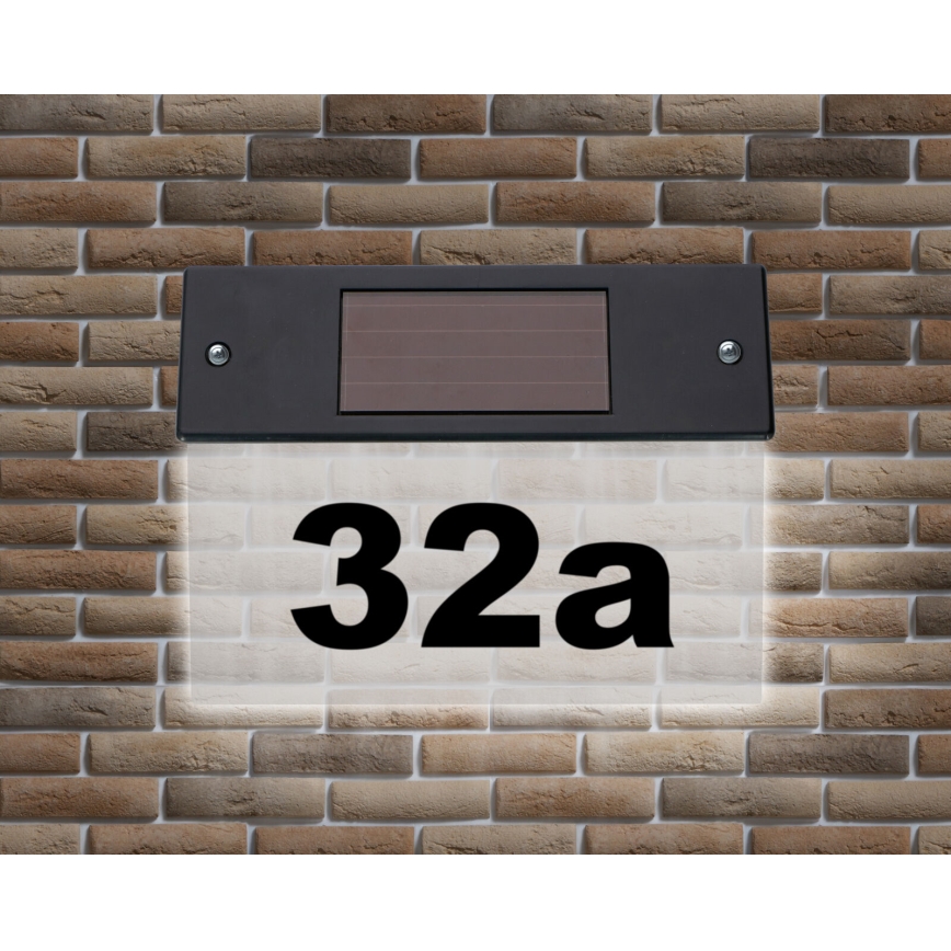 Grundig - LED Solar house number with sensor LED/1,2V IP44