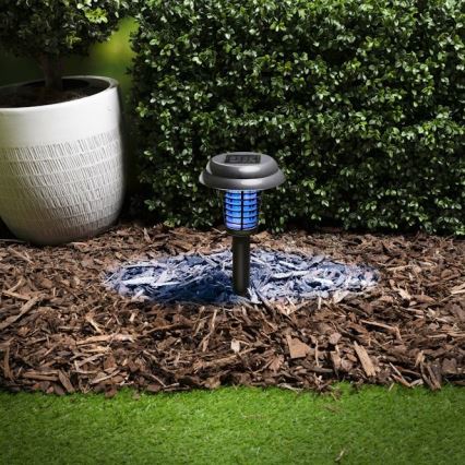 Grundig - LED Solar Lamp and UV Insect Trap / 1xAA 600 mAh IPX4