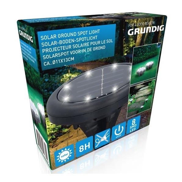 Grundig - LED Solar light 8xLED/1xAA 600 mAh