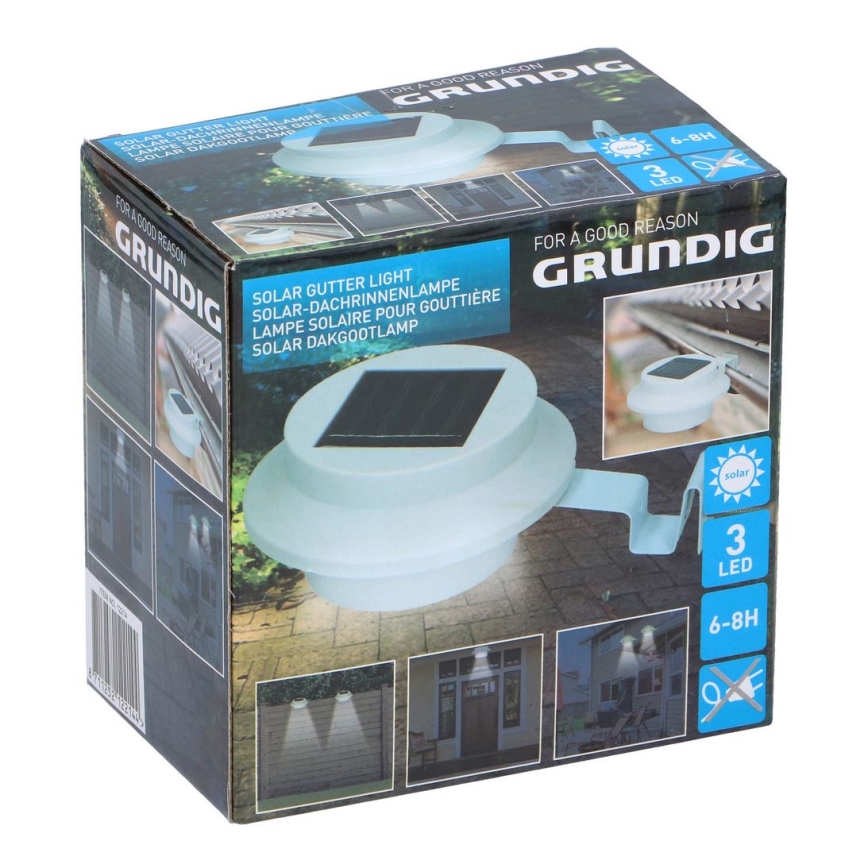 Grundig - LED Solar light with a holder 3xLED/1xAA 600 mAh