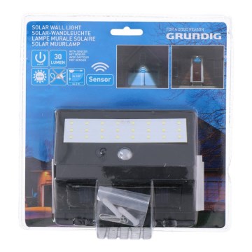 Grundig - LED Solar light with a sensor 1xLED/0,25W/1xAA