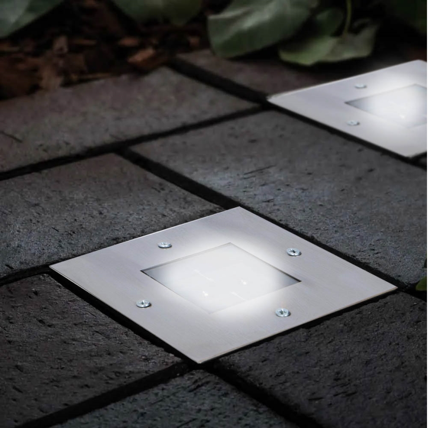 Grundig - LED Solar recessed light 2xLED/1,2V 600 mAh IP44