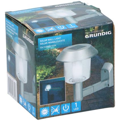 Grundig - LED Solar wall light LED/1,2V 600 mAh