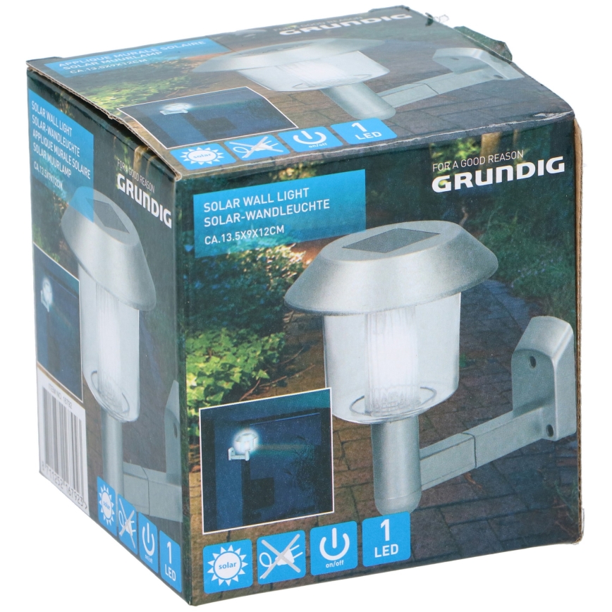 Grundig - LED Solar wall light LED/1,2V 600 mAh