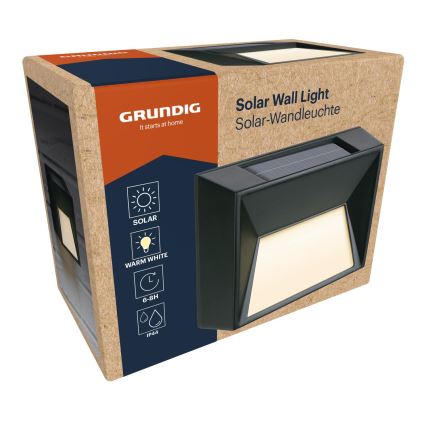 Grundig - LED Solar Wall Light LED/3,7V 500 mAh IP44