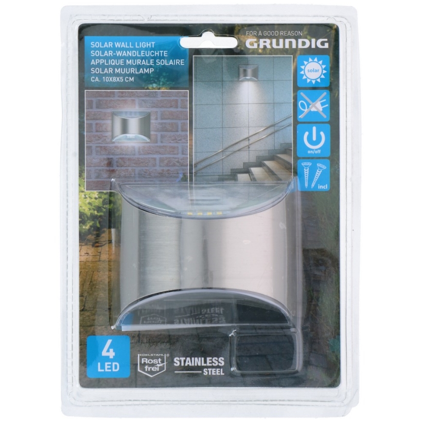 Grundig - LED Solar wall light with a sensor LED/1,2V