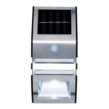 Grundig - LED Solar wall light with motion and dusk sensor LED/1xAA 600mAh IP64