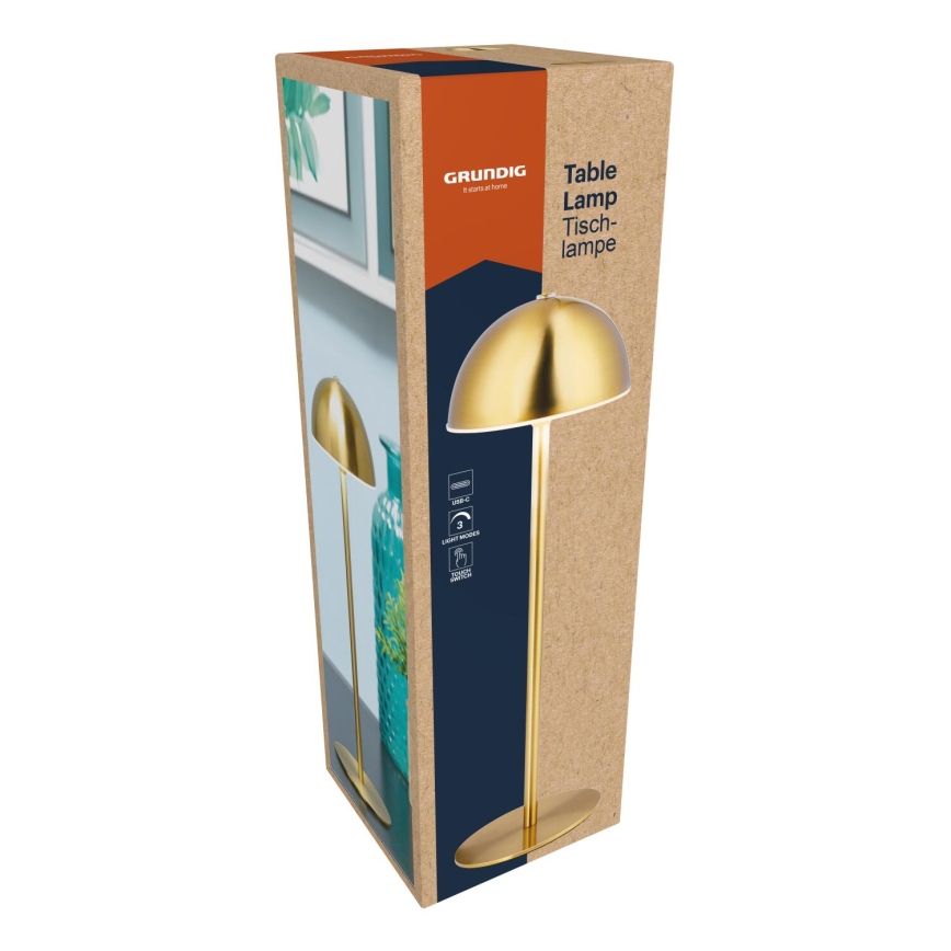 Grundig - LED Touch Desk Lamp LED/2W/5V 1200 mAh