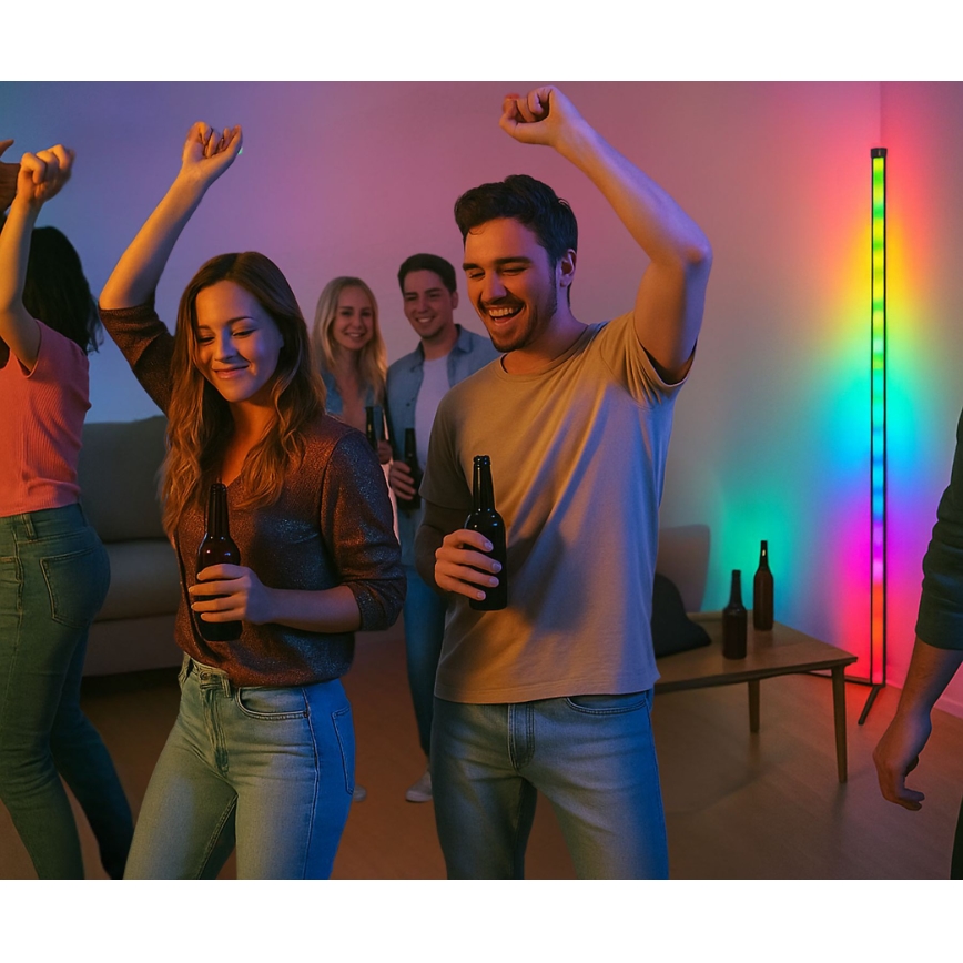 Grundig - RGBW Dimmable LED Floor Lamp, 6W, 230V + Remote Control