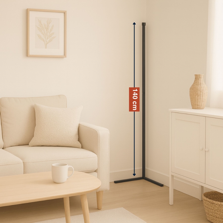 Grundig - RGBW Dimmable LED Floor Lamp, 6W, 230V + Remote Control