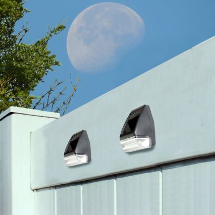 Grundig - SET 2x LED Solar wall light 2xLED/1xAA