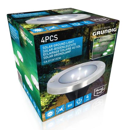 Grundig - SET 4x LED Solar light LED/1W/1,2V IP65