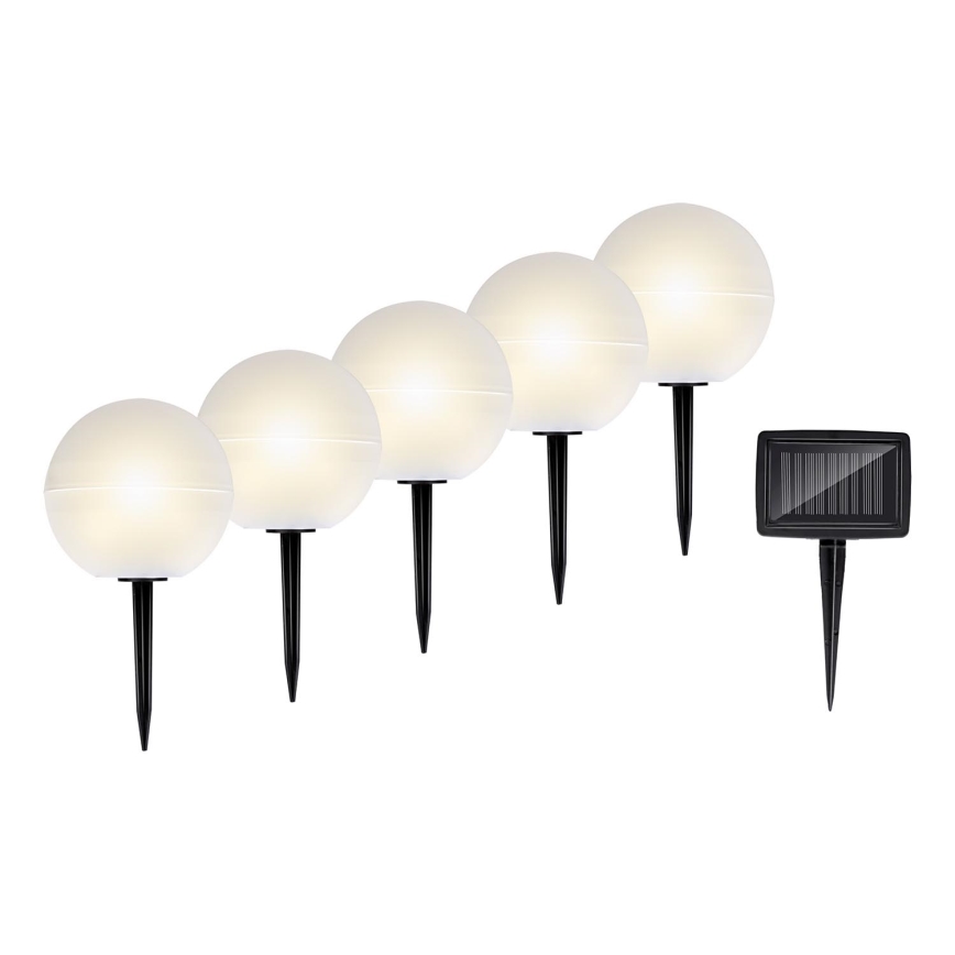 Grundig - SET 5x LED RGBW  Solar light LED/3,2V IP44