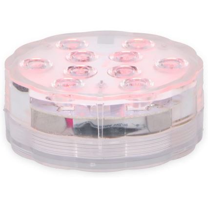 Grundig - Set of 3 RGBW Dimmable LED Fixtures, 3W Each, 3×AAA, IP65 — Remote Control Included