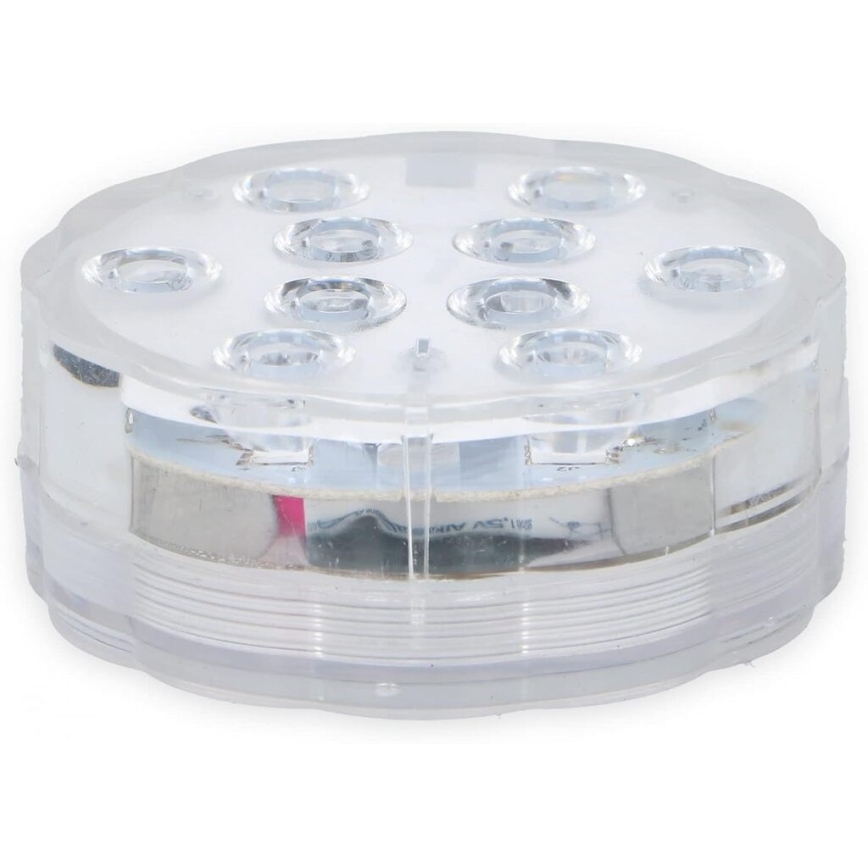 Grundig - Set of 3 RGBW Dimmable LED Fixtures, 3W Each, 3×AAA, IP65 — Remote Control Included