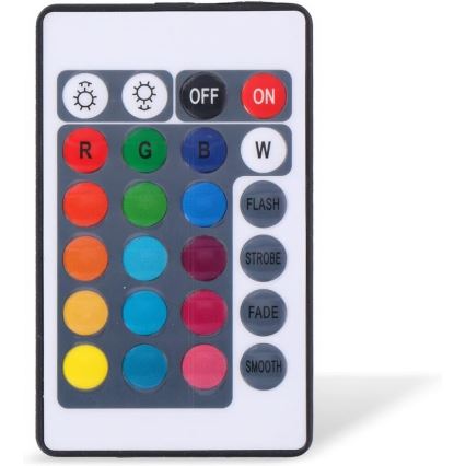 Grundig - Set of 3 RGBW Dimmable LED Fixtures, 3W Each, 3×AAA, IP65 — Remote Control Included