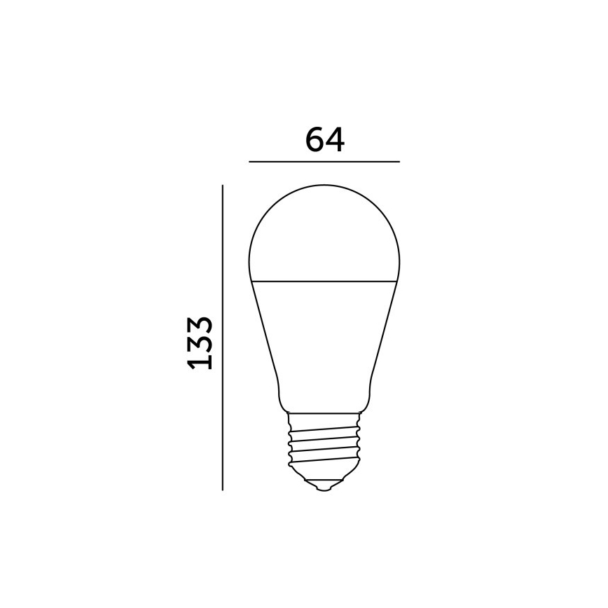 GS LED Bulb E27, 17W, 230V, 3000K