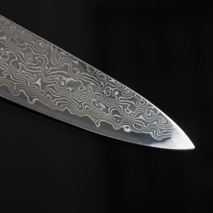 Gudaro - 5-piece HIKARI Damascus kitchen knife set with magnetic holder