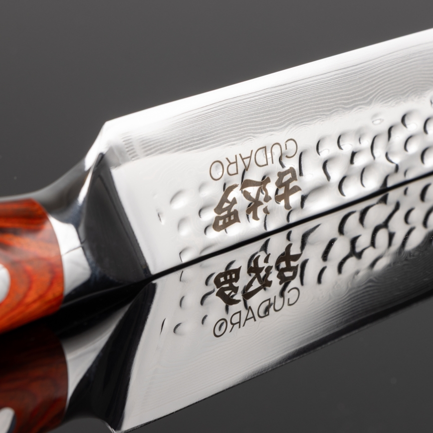 Gudaro - 5-Piece MIYABI Damascus Kitchen Knife Set + Magnetic Knife Holder
