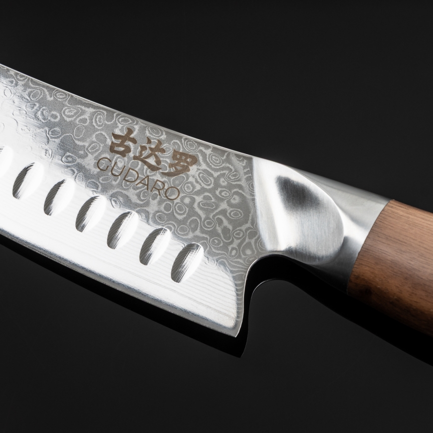 Gudaro – 5-Piece TAKUMI Damascus Kitchen Knife Set + Knife Block and Poultry Shears