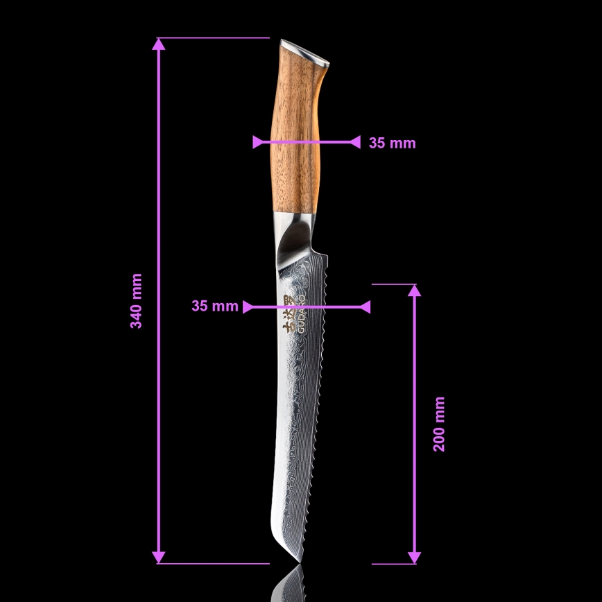 Gudaro – 5-Piece TAKUMI Damascus Kitchen Knife Set + Knife Block and Poultry Shears