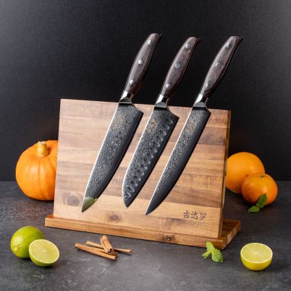 Gudaro - AKIRA Acacia Magnetic Knife Holder