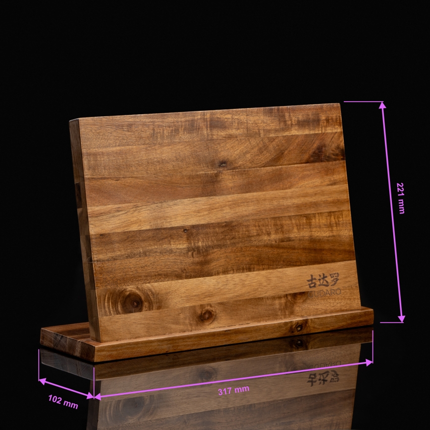 Gudaro - AKIRA Acacia Magnetic Knife Holder