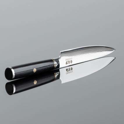 Gudaro - AKIRO 3-piece Damascus Kitchen Knife Set + Magnetic Knife Holder