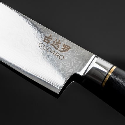 Gudaro - AKIRO 3-piece Damascus Kitchen Knife Set + Magnetic Knife Holder