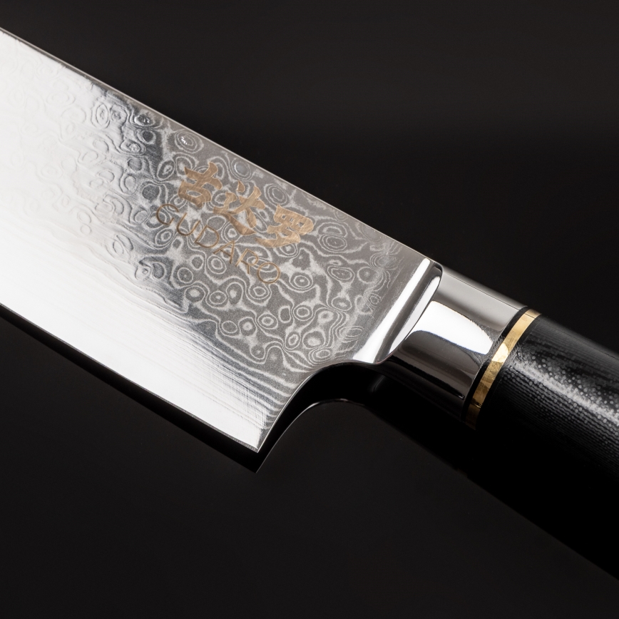 Gudaro - AKIRO 8 67-Layer Damascus Steel Chef's Knife, 20 cm Blade, Black