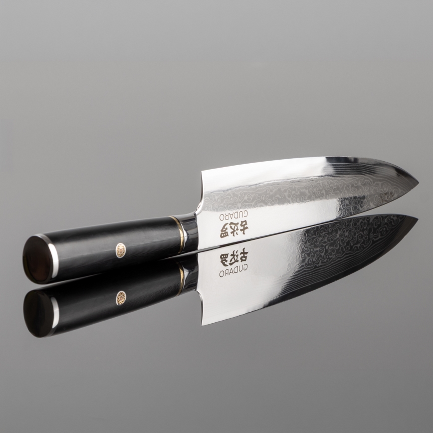 Gudaro - AKIRO 8 67-Layer Damascus Steel Chef's Knife, 20 cm Blade, Black