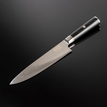 Gudaro - AKIRO 8 67-Layer Damascus Steel Chef's Knife, 20 cm Blade, Black