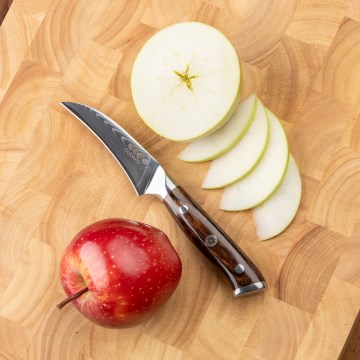 Gudaro - BIRD BEAK Kitchen Knife 7.6 cm, Damascus Steel